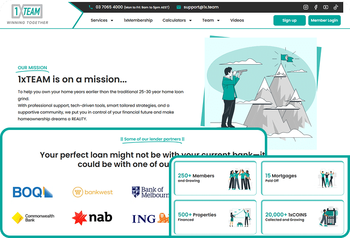 1xTeam website preview
