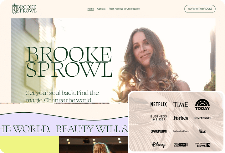 Brooke Sprowl website preview