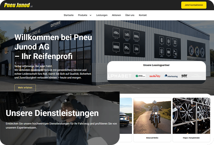 Pneu-Junod AG website preview